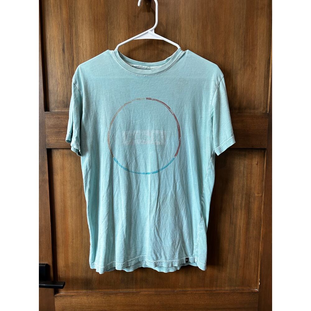 Hurley Men's T-Shirt Blue Size Medium Soft Crew Neck Comfy